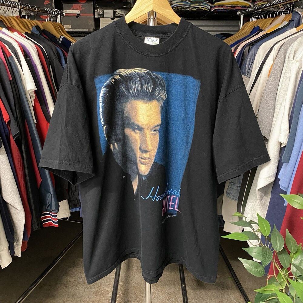 Vintage 2000 Elvis Presley Heartbreak Hotel Music Artist T-Shirt Men's 3XL